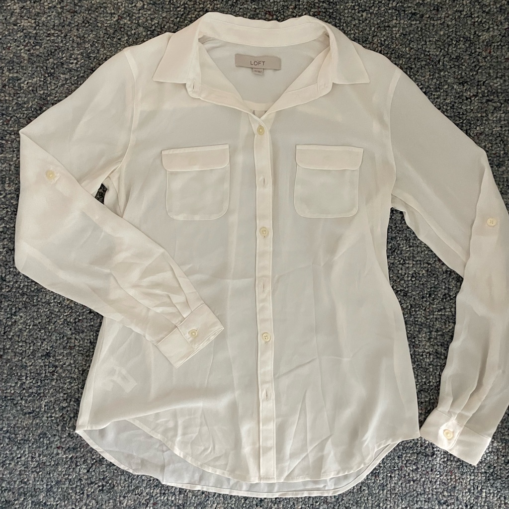 Loft Silk Button Down
